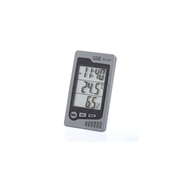 CEM DT-322 termohigrometras su metrologine patikra